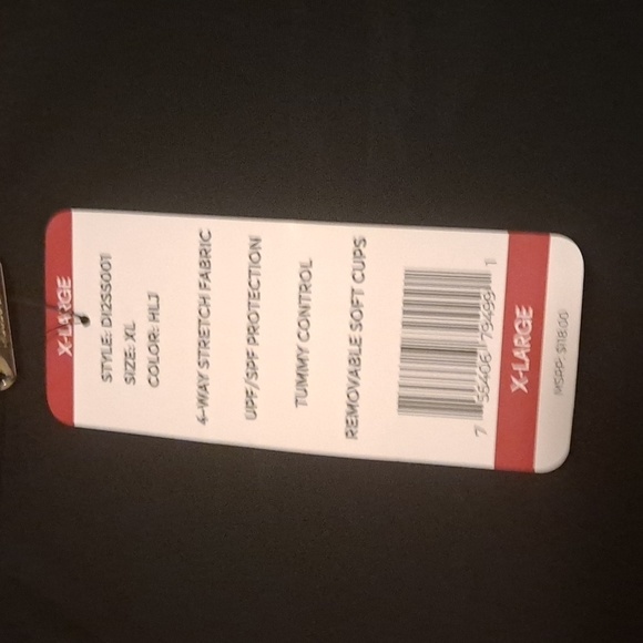 XL Black One Piece Swimsuit - Picture 4 of 4